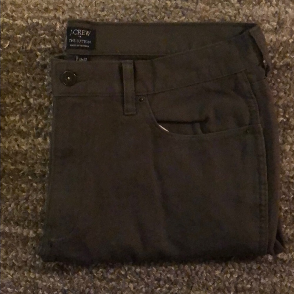 J. Crew Sutton grey corduroy men’s pants - 33x32